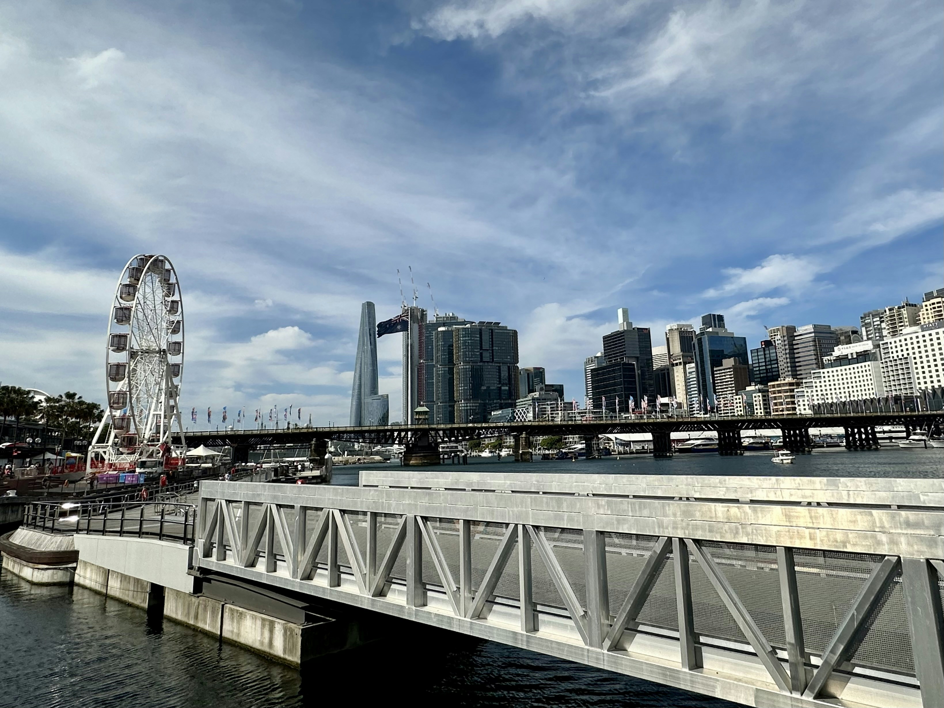 a ferris wheel and a ferris wheel in the distance