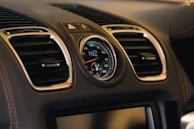 Close-up of a truck dashboard showing auction countdown timer.