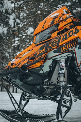 A close-up of a Banshee ATV showcasing its features.