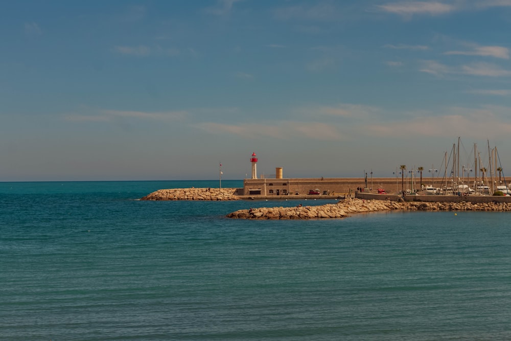 a body of water with boats in it