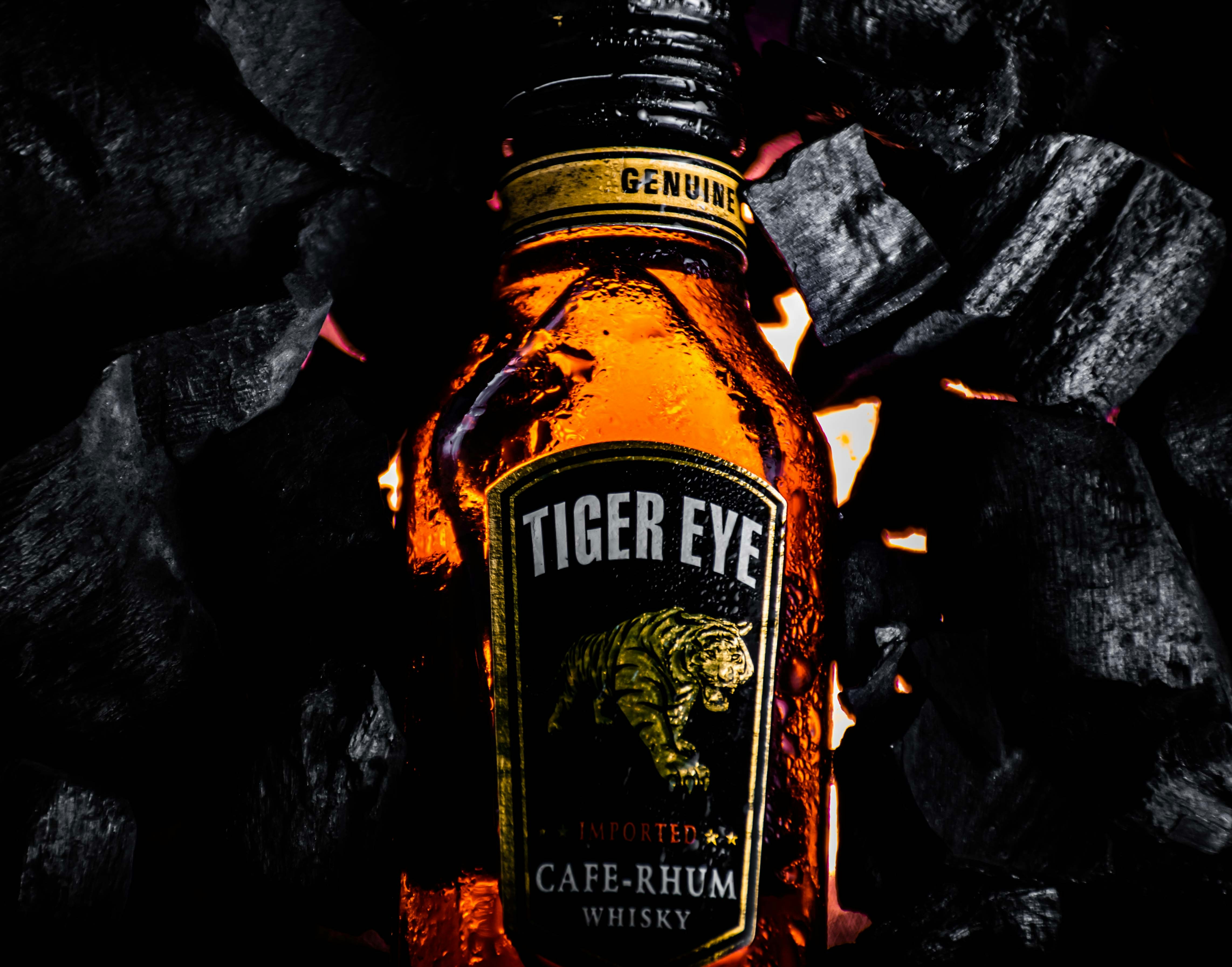 a bottle of beer sitting on top of a table