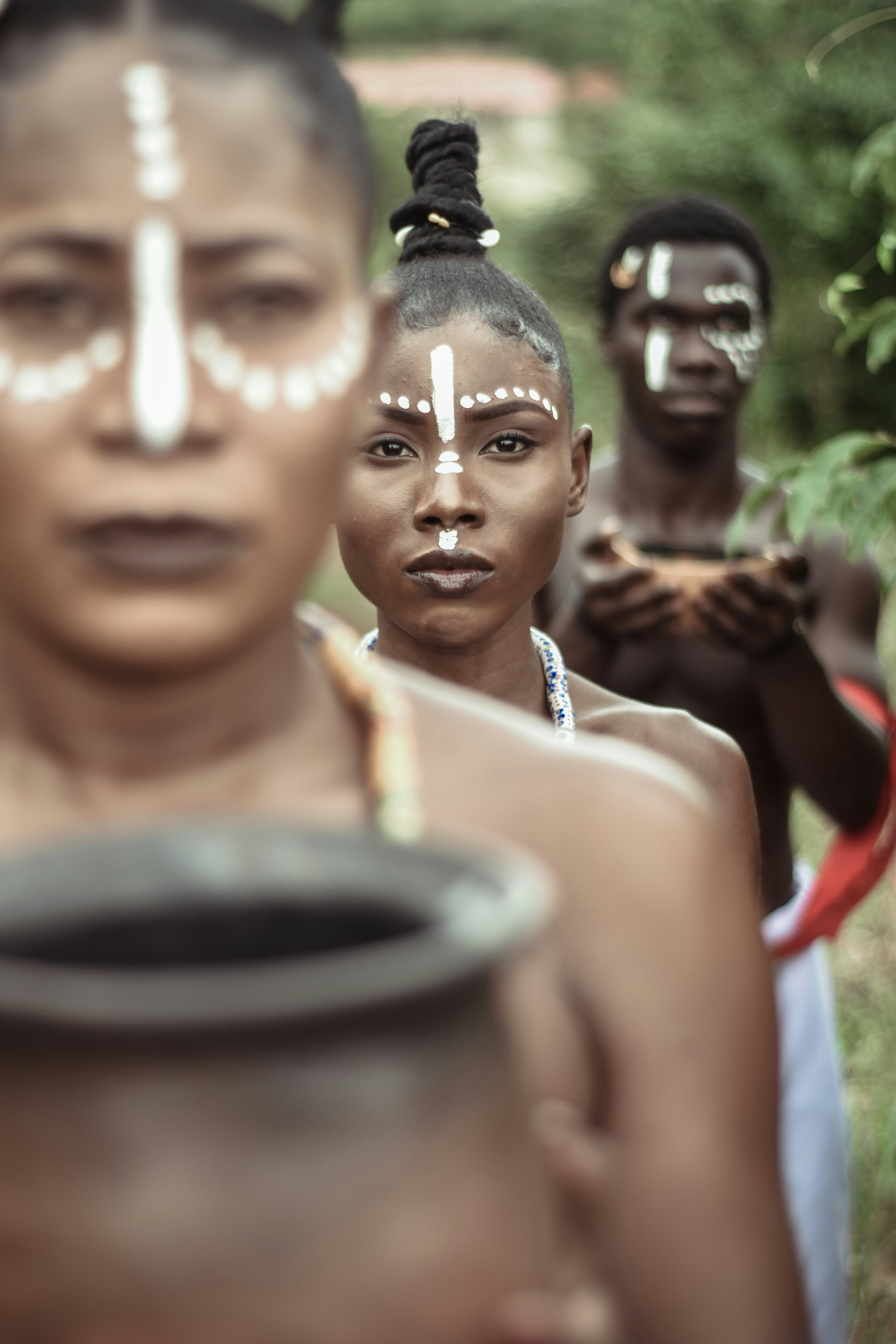 a group of people standing next to each other
