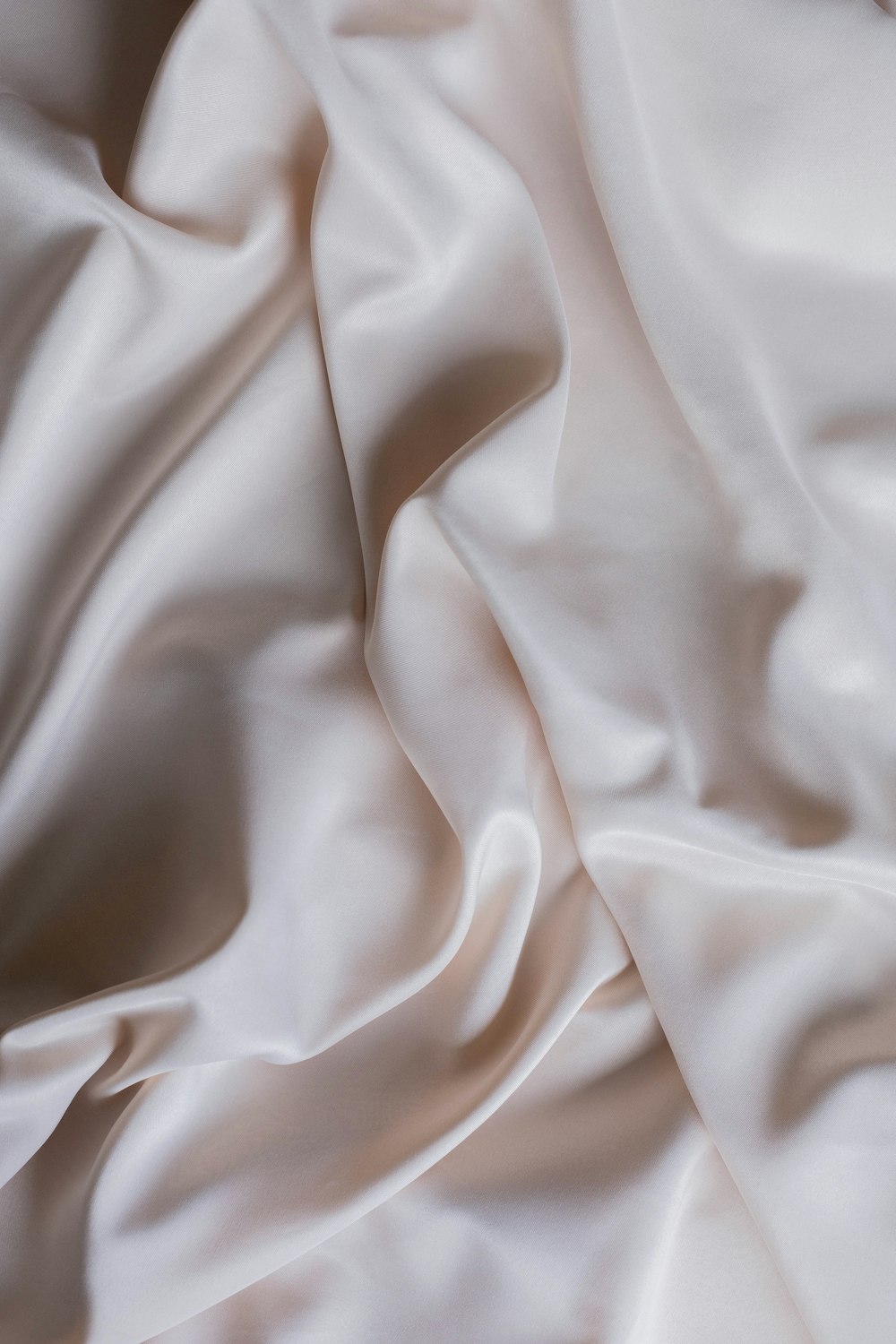 a close up view of a white fabric