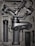 A professional camera stabilizer placed in a foam padded case, carefully arranged to fit the various components including the handle, gimbal, and accessories.