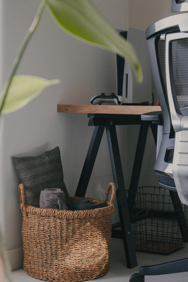 A cozy corner of the testing zone in office with gaming consoles