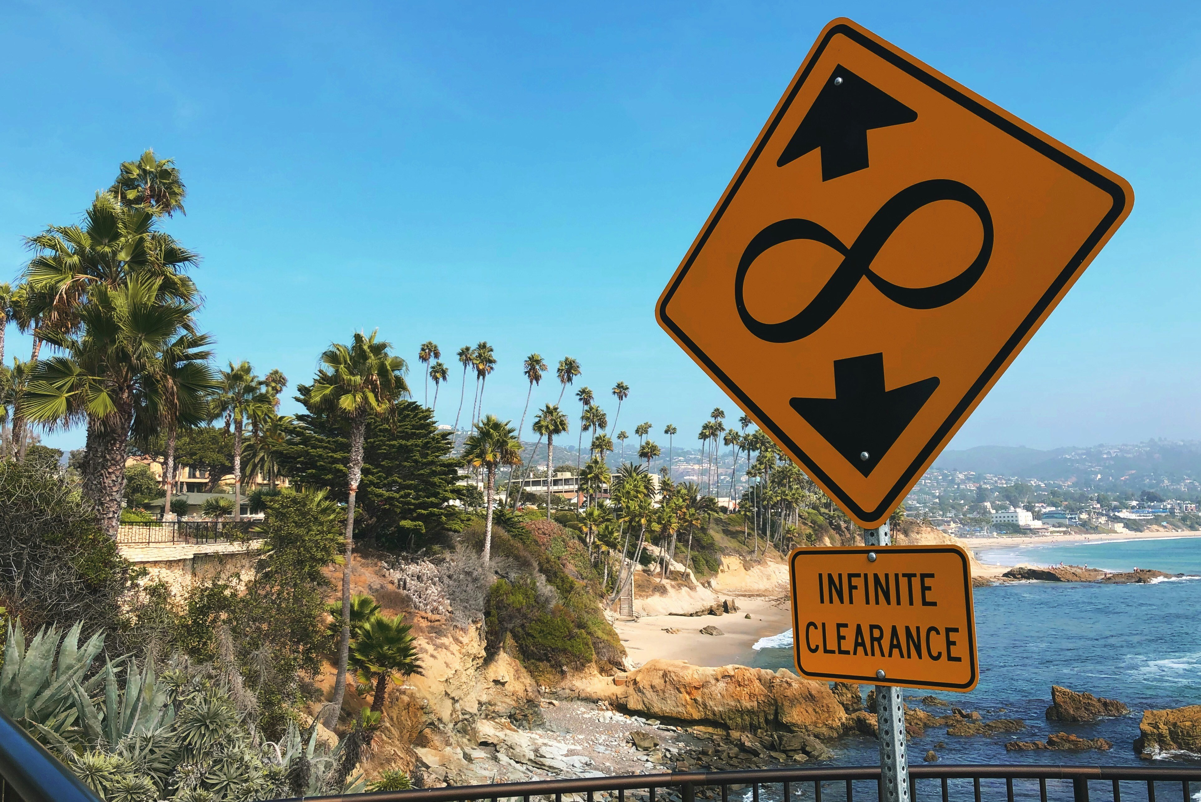 a street sign on the side of a road near the ocean