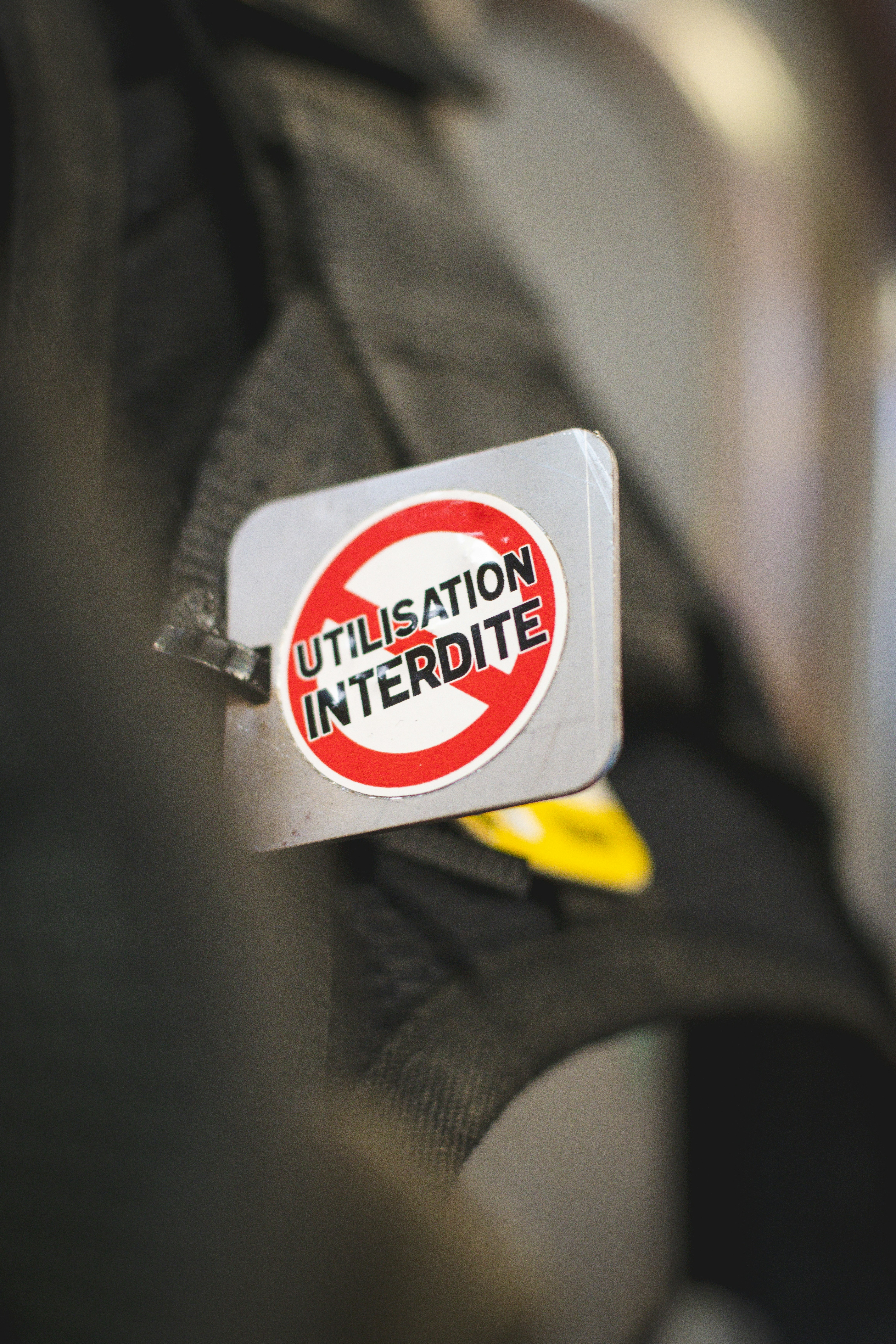 a close up of a button on a jacket