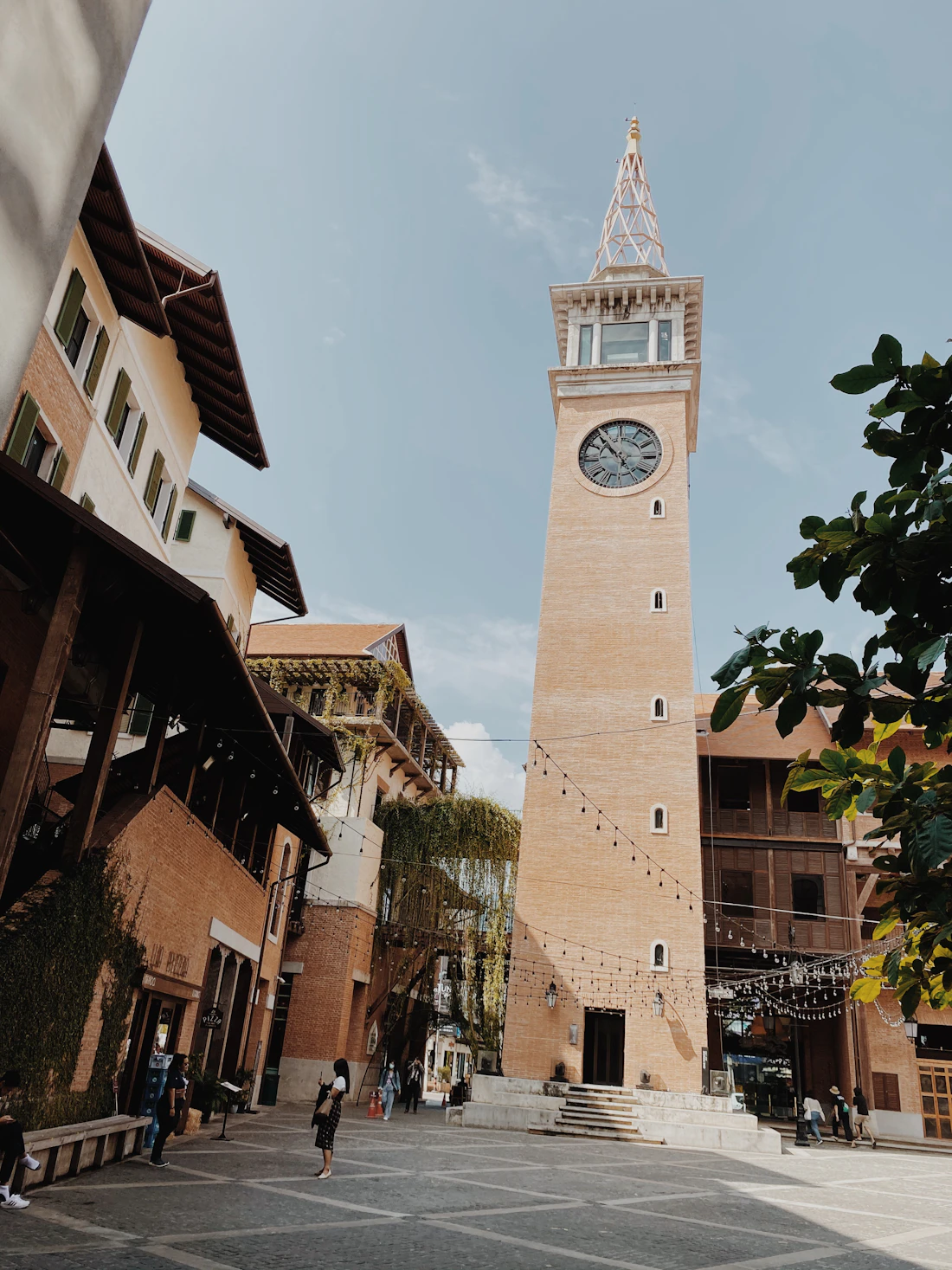 The clock tower at One Nimman, Chiang Mai