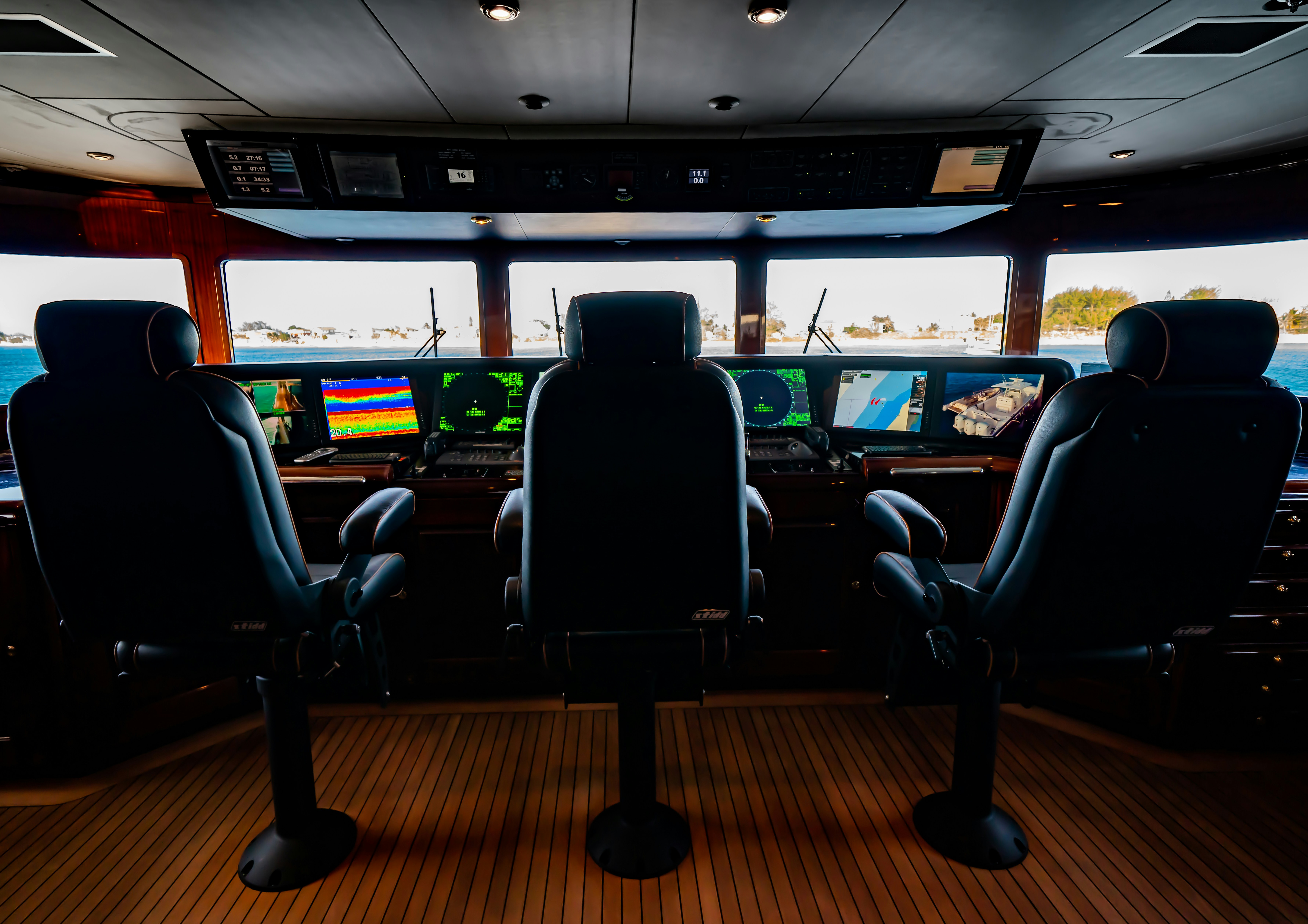 modern helm of a ship