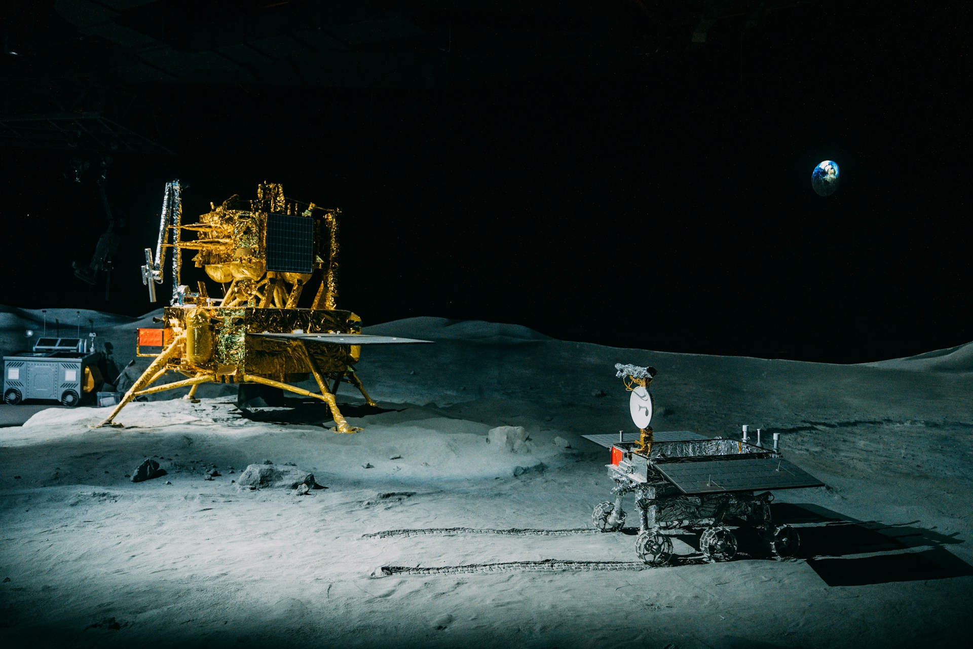 an image of a space station on the moon