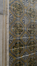 Close-up of intricate ceramic tile patterns highlighting craftsmanship and quality.