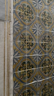 A detailed view of intricate patterns on a ceramic sanitaryware piece.