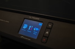 a close up of the control panel of a machine