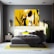 Bedroom wall adorned with vibrant, modern abstract art from Modern Home Picks.