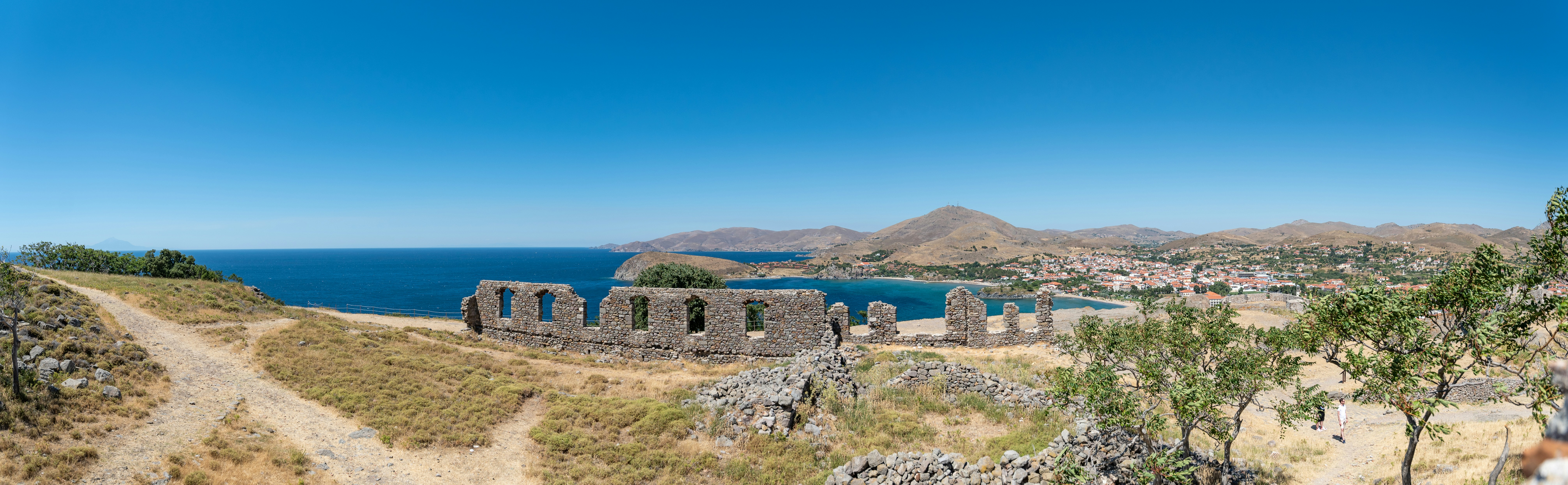a scenic view of a large body of water
