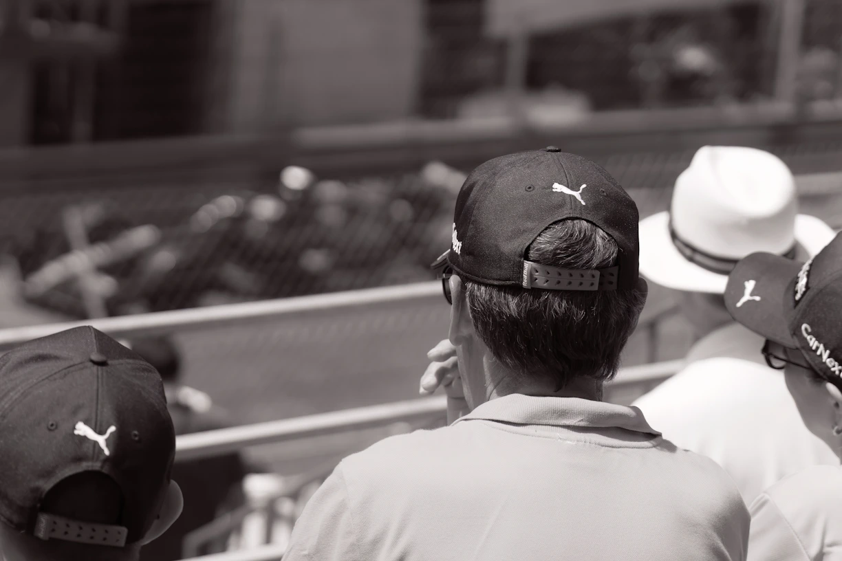 a group of people standing next to each other