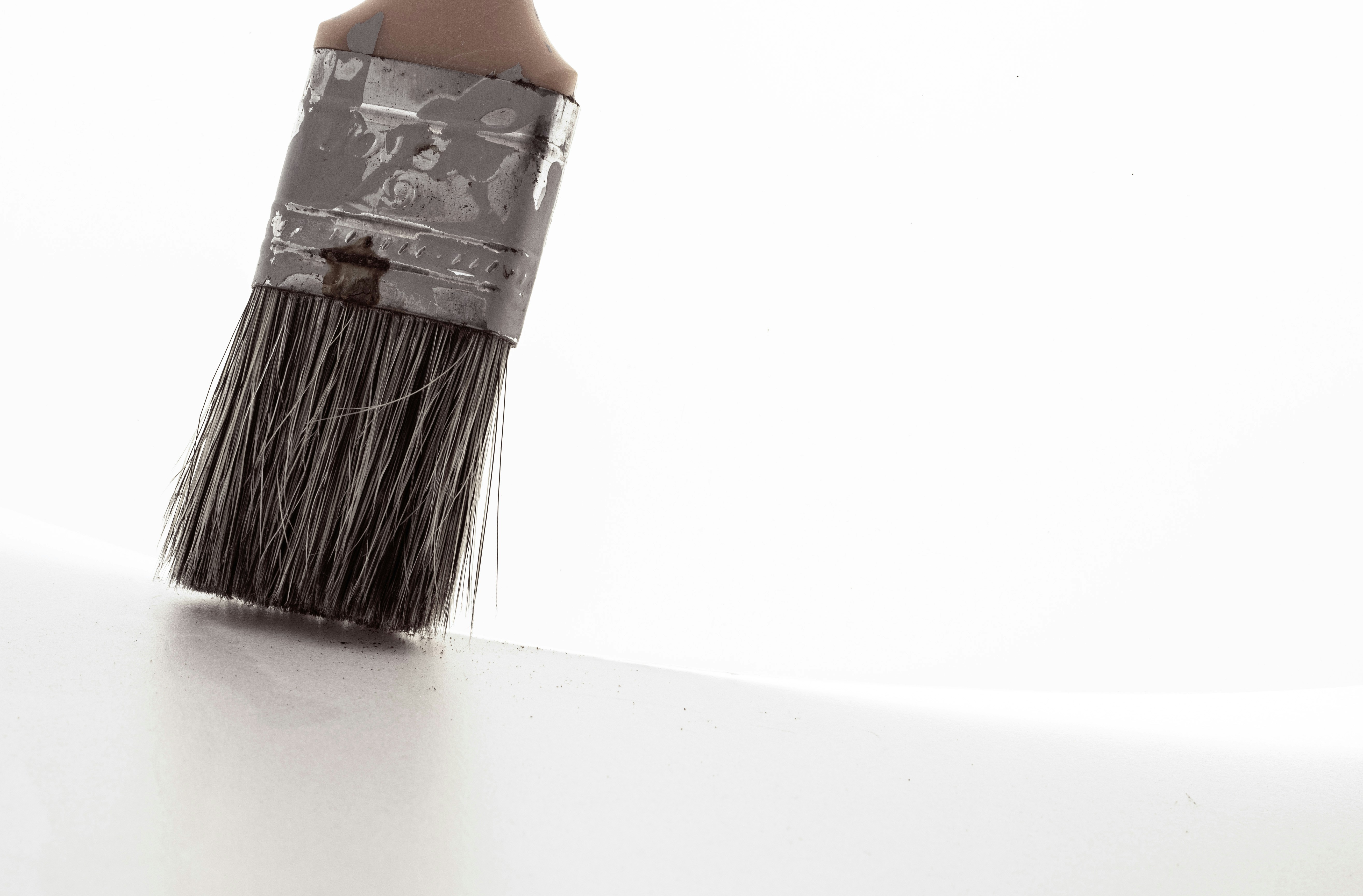 a close up of a brush with a white background