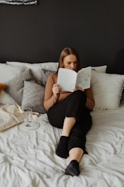 A serene reading environment with women engaged in reading.
