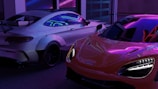a couple of cars parked next to each other
