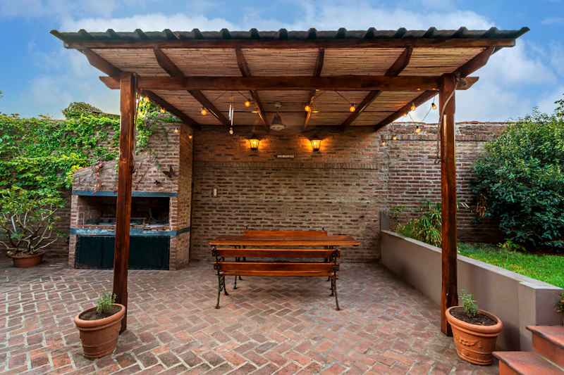 Carport bois double