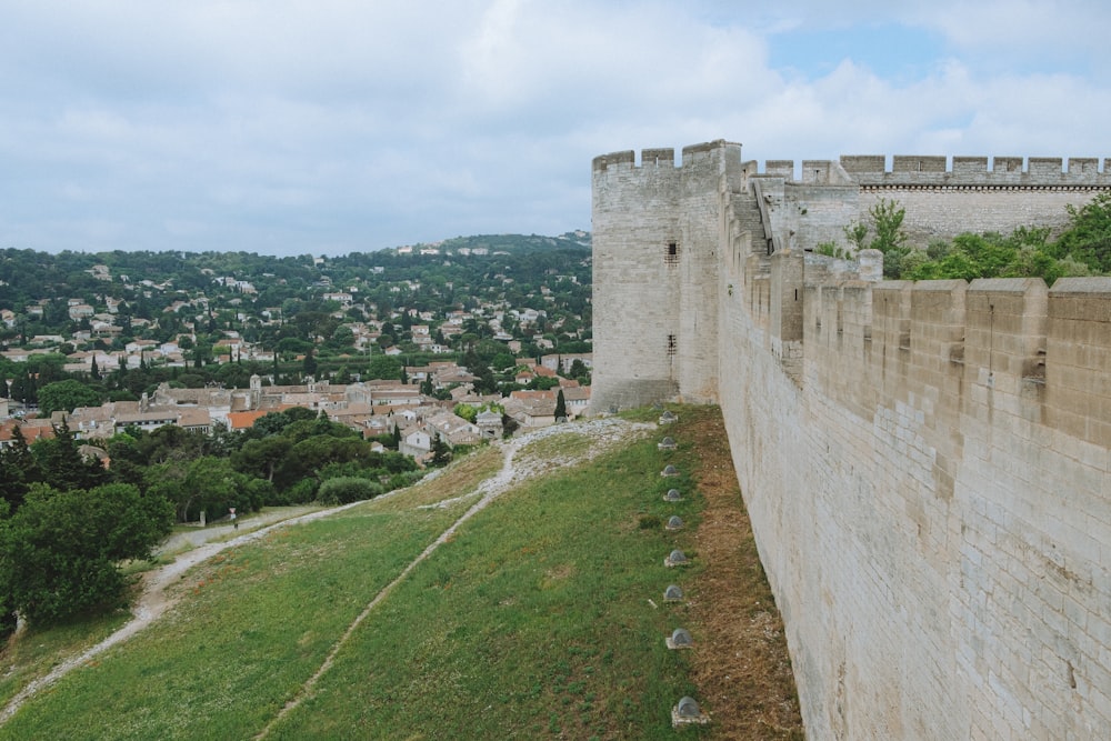 a view of a city from the top of a castle