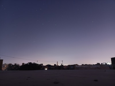 Urban rooftop scene featuring a bold silhouette against a slate black sky.