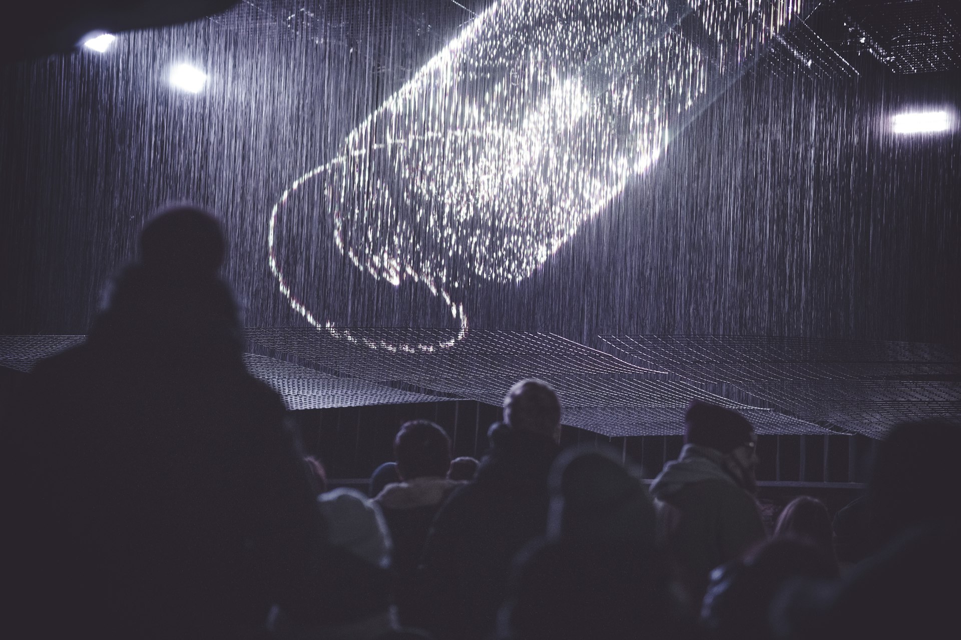 Audiovisual installation during a cultural event in Vilnius