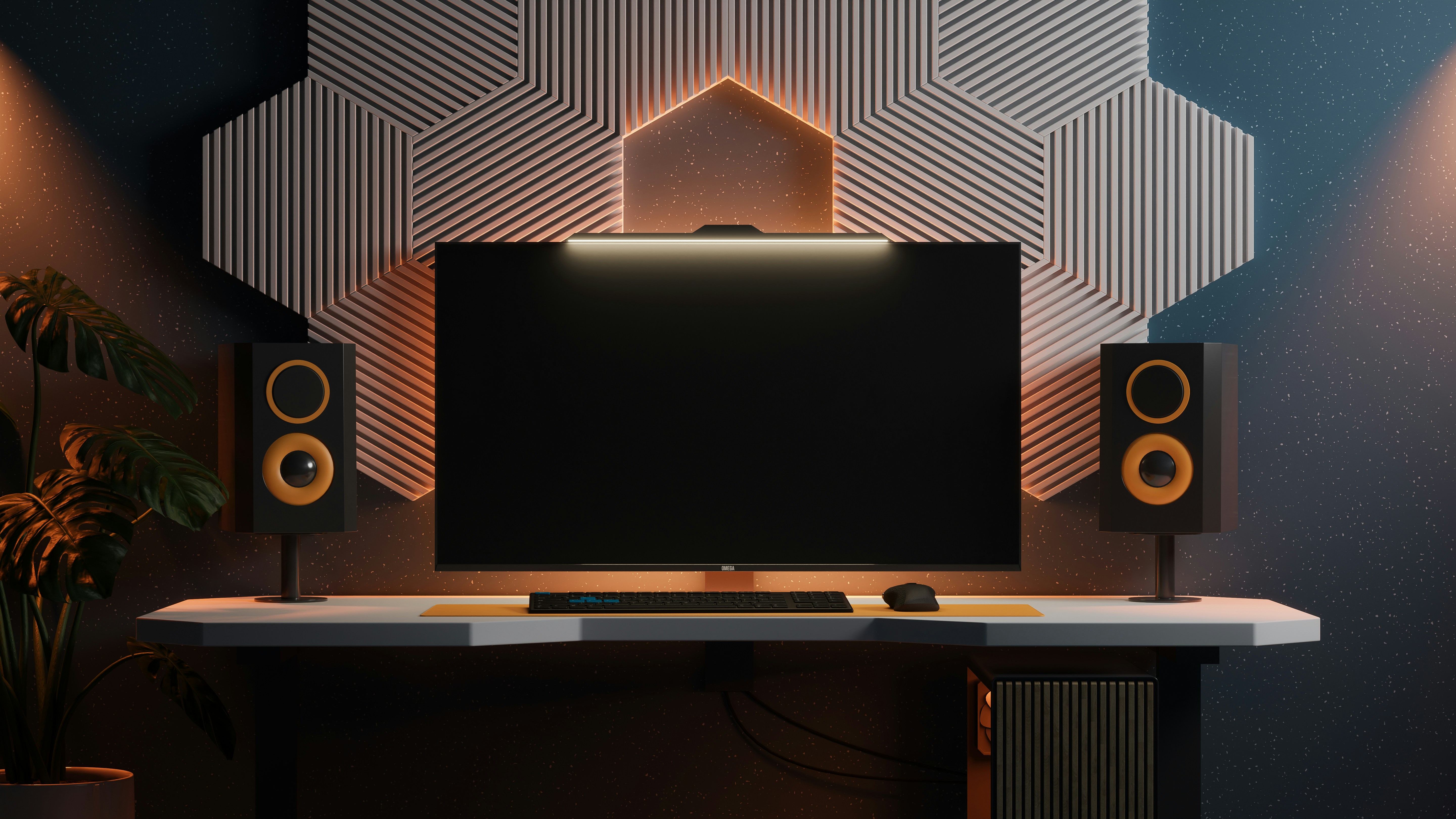 Luxury music studio interior