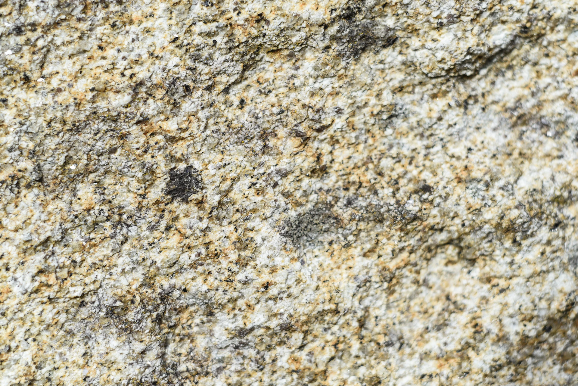 a close up of a granite surface with a brown spot