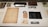A collection of vintage items is displayed on a surface. Items include a harmonica, a pair of round spectacles, a worn book or document, an old identification card, photographs, and a leather case. The items are meticulously arranged and labeled, suggesting a historical or personal significance.