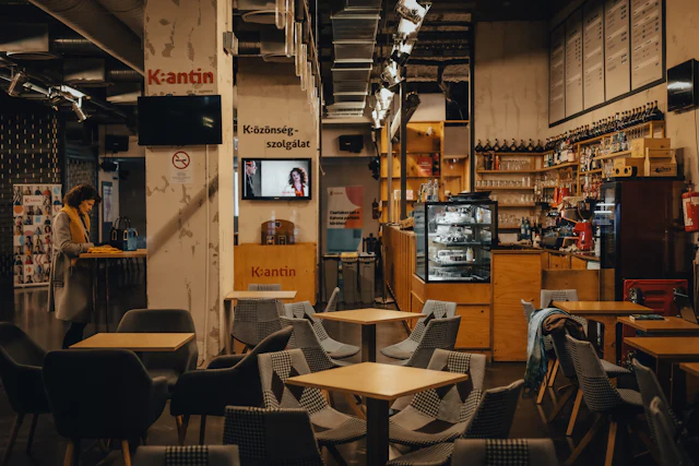 Compact Staff Canteen — commercial cafeteria & pantry interior design