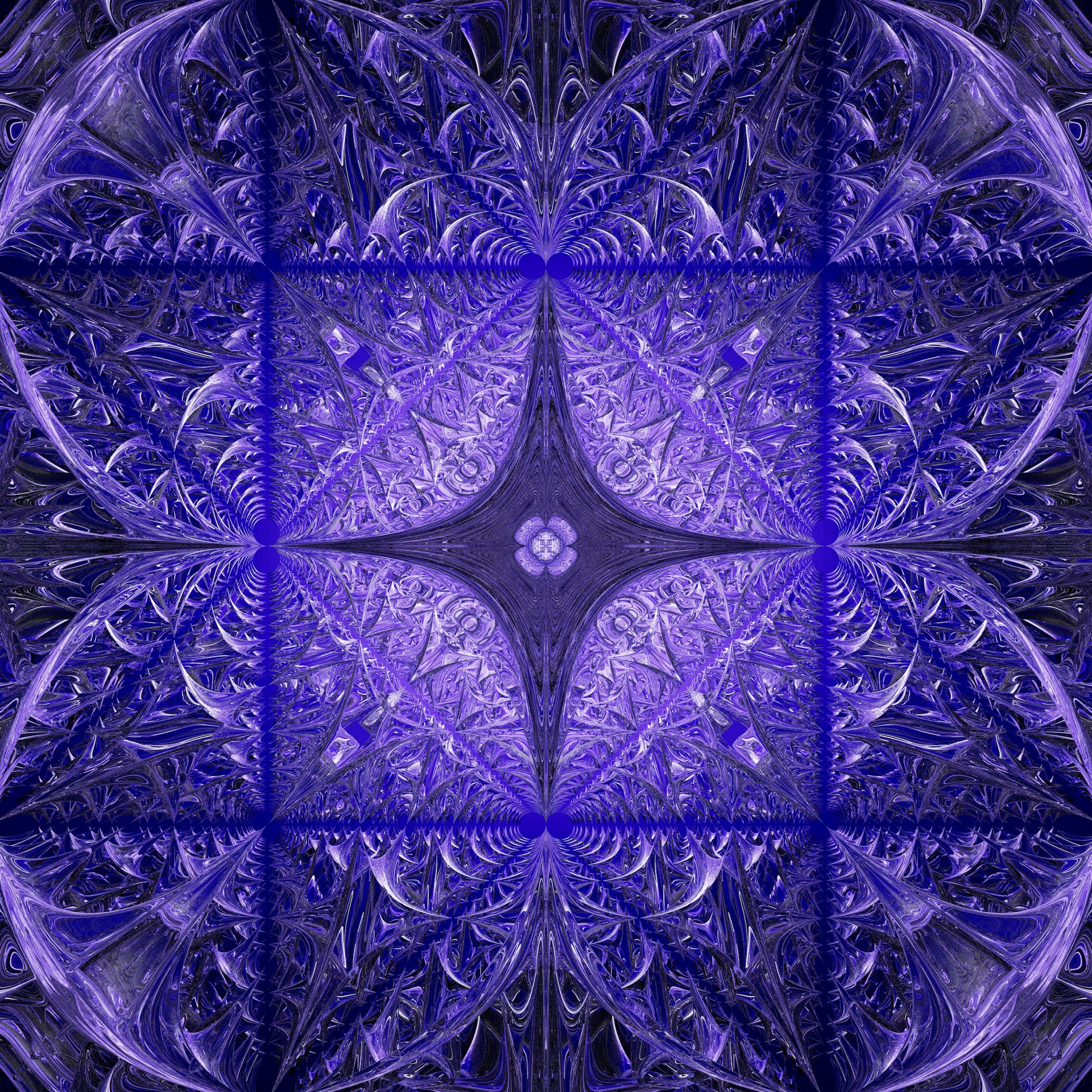 an abstract blue and purple background with a star in the center