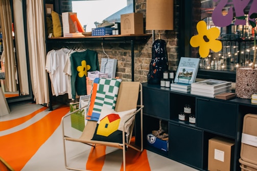 A cozy corner featuring vintage ceramics and textiles reflecting thoughtful, modern refinement.