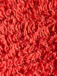 a close up of a red knitted material