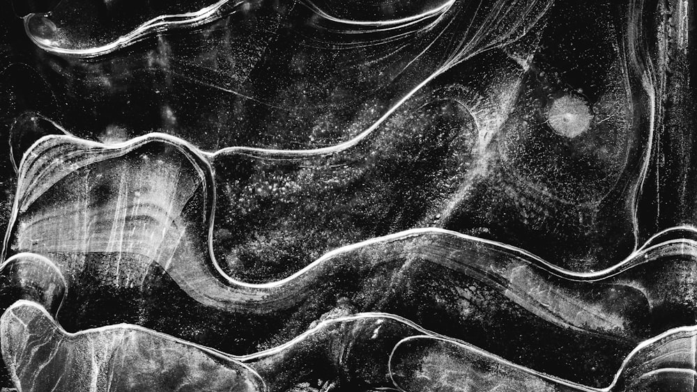 a black and white photo of a glass window