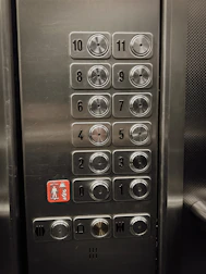 a close up of a machine with buttons on it