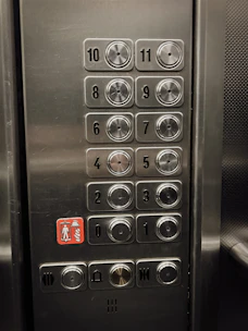 a close up of a machine with buttons on it