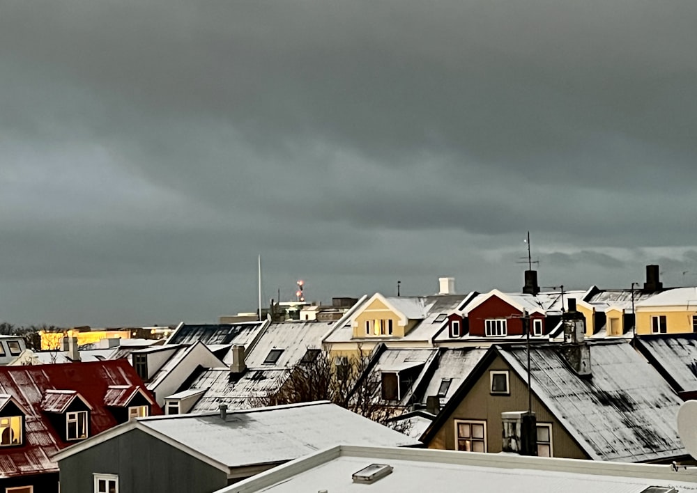 a view of a city from a rooftop