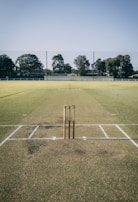 a cricket pitch built by Active space