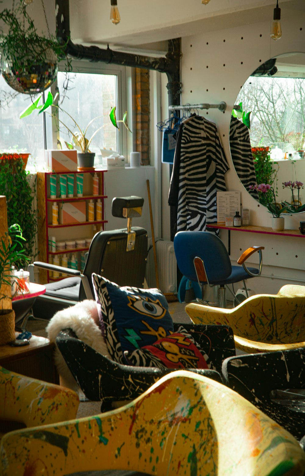 a living room filled with lots of furniture