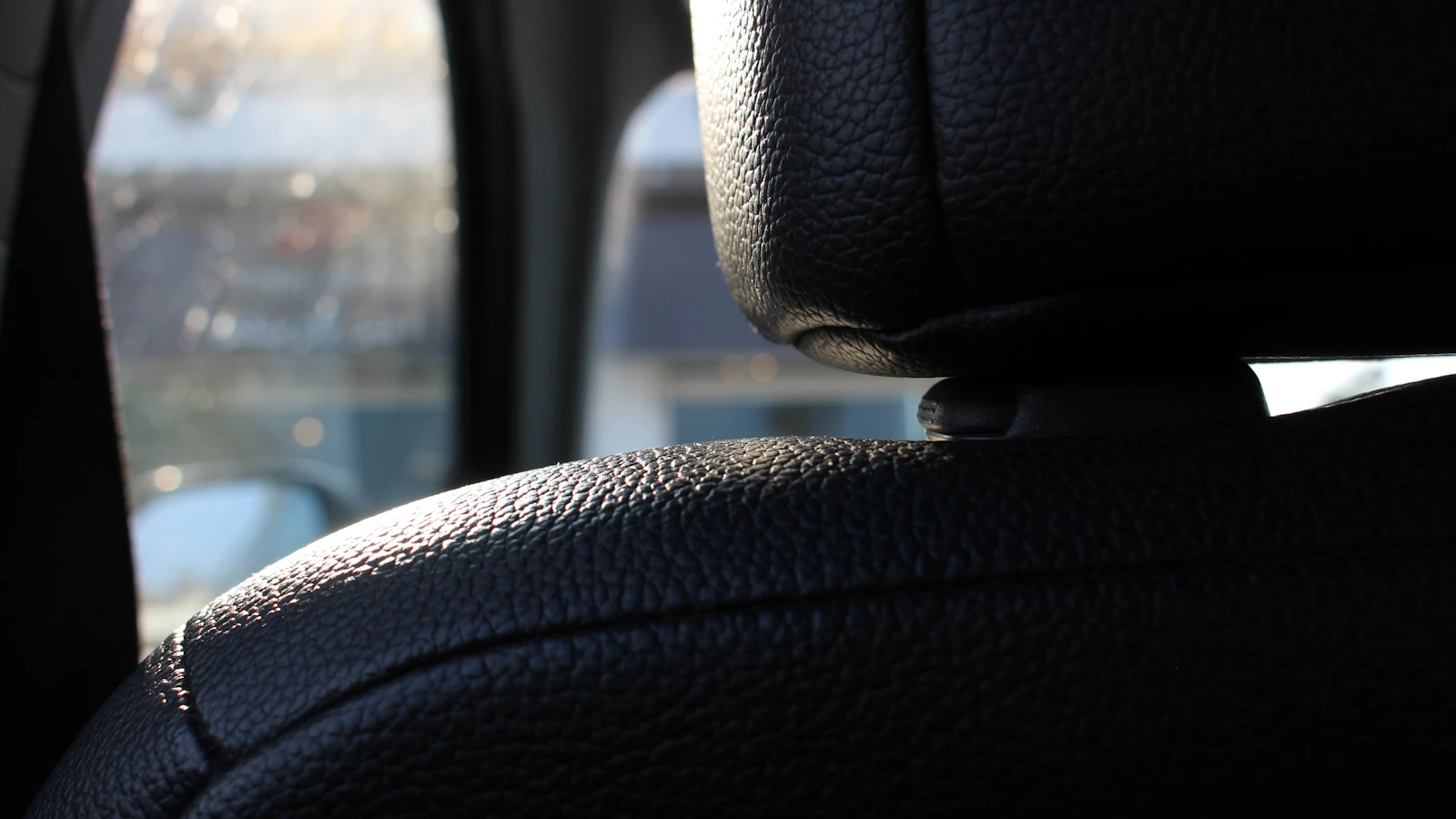 Black leather surface detail reference