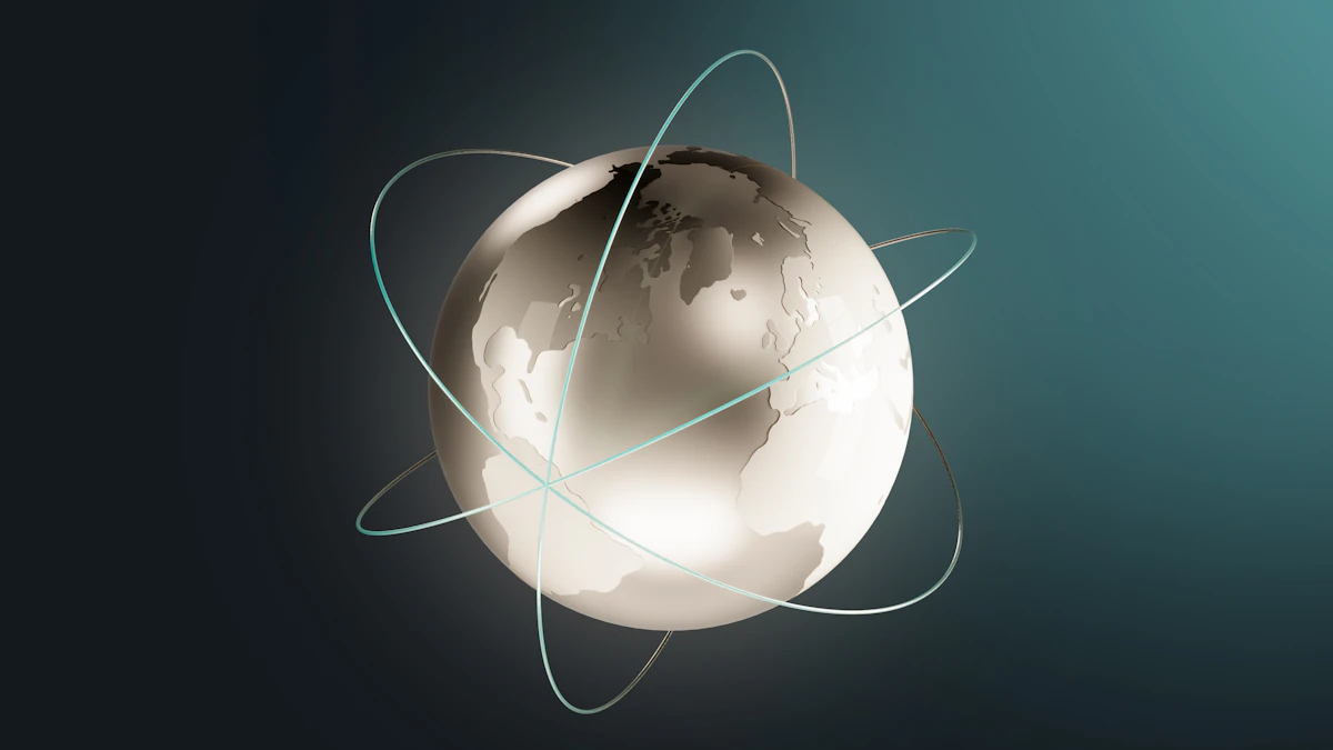 Representación visual del análisis de ciberinteligencia, con un globo terráqueo digital y redes de datos, para la sección de panorama de amenazas.