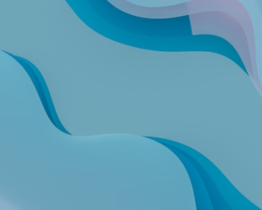 a blue and pink background with wavy shapes