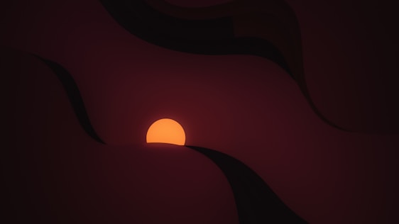 A minimalist, warm-toned illustration of a sunrise over a calm landscape, symbolizing new beginnings.