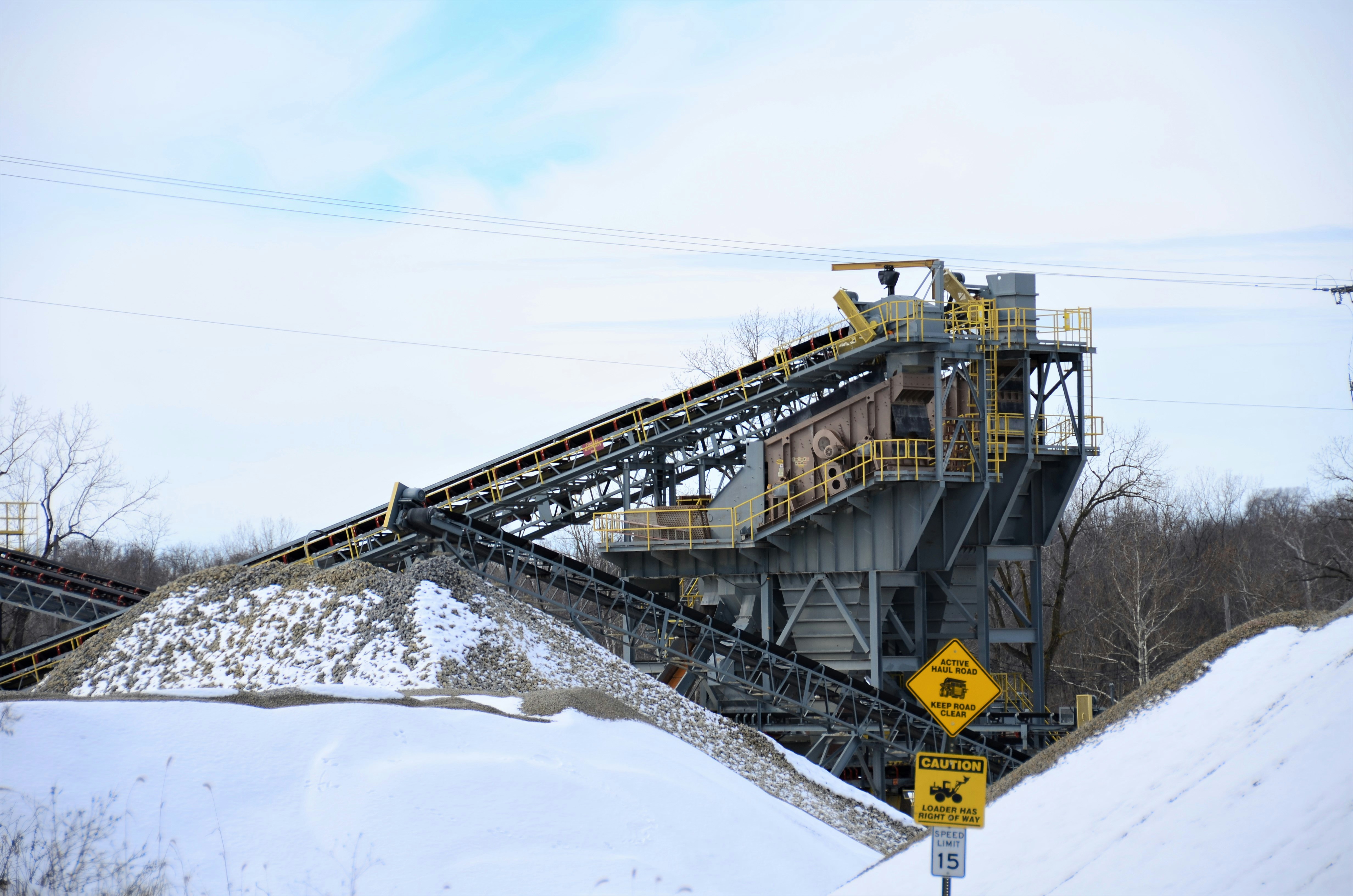 Machinery at Stone Quarry and Asphalt Plant