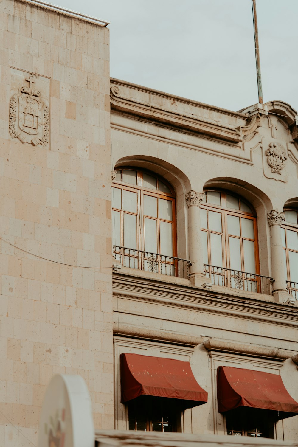 a building with a clock on the front of it