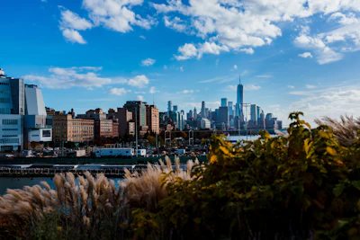 A scenic view of Nuevo Laredo city with environmental consulting office in the foreground