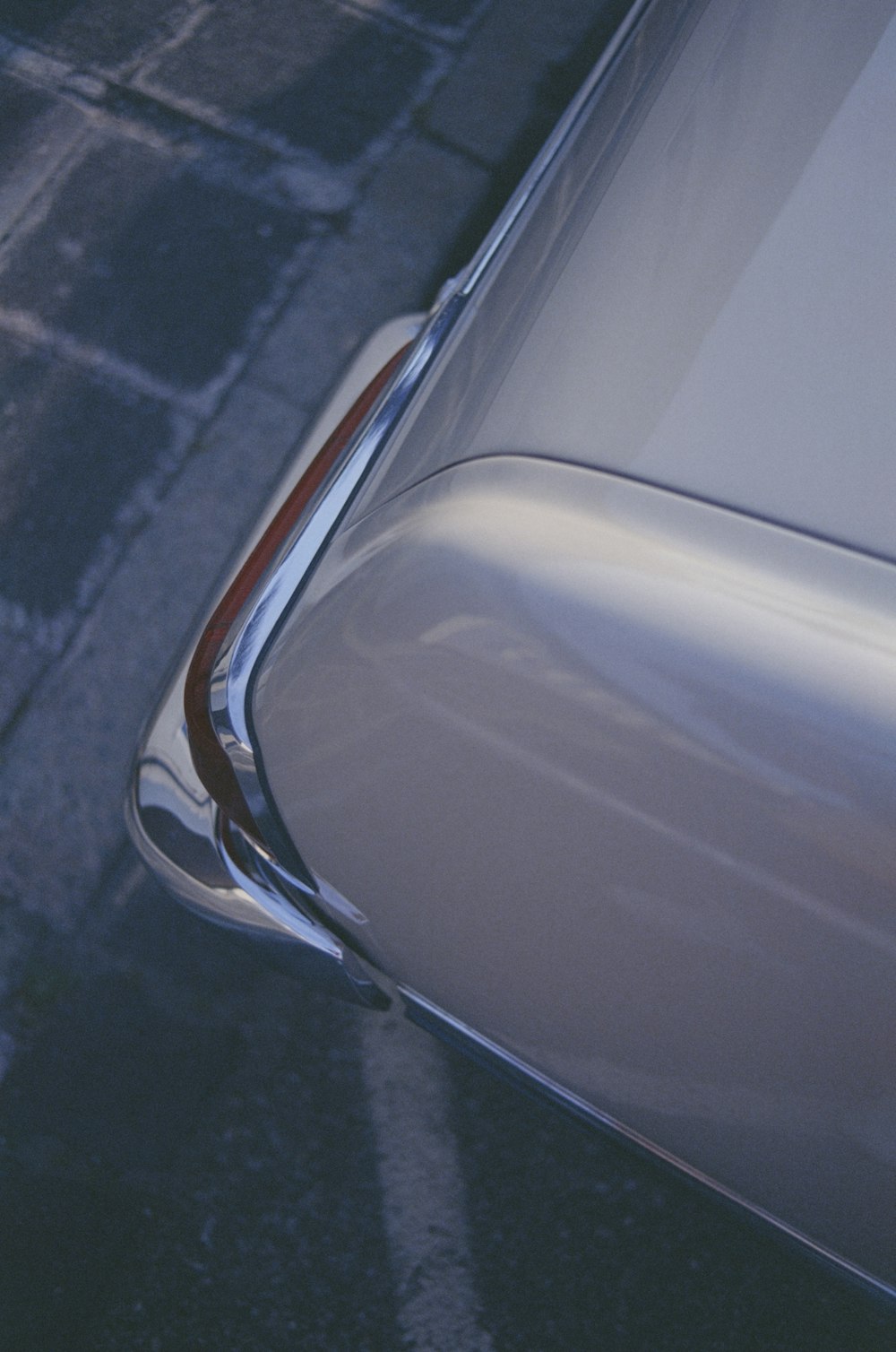 a close up of the tail end of a car