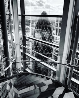 A stunning view of a modern architectural building in London.