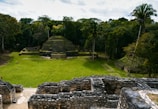 an aerial view of the ruins of an ancient city